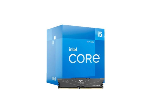  Intel 12th Gen Core i5-12400F & Team T-Force Vulcan Z 8GB DDR4 3200MHz Combo