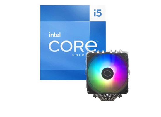 INTEL CORE I5-14600K 14 CORES 20 THREADS 14TH GEN PROCESSOR and Cooler Master T620S ARGB Cpu Cooler Combo