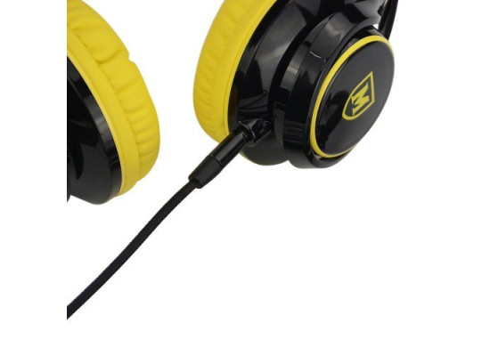 Micropack MHP-500 Stereo Headset With Detachable 4 Pin-Black & Yellow