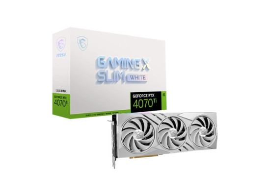 MSI GeForce RTX 4070 Ti GAMING X SLIM WHITE 12G Graphics Card