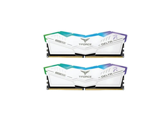 TEAM DELTA RGB WHITE 32GB (16X2) DDR5 5600MHZ GAMING DESKTOP RAM KIT