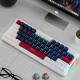 LEAVEN K610 Wired White-Blue Hot swappable Gaming Mechanical Keyboard